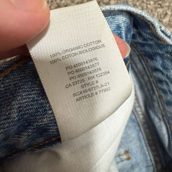 Denim Forum The Joni High Rise Loose Jeans Light Wash Distressed Straight 26” - Picture 4 of 8